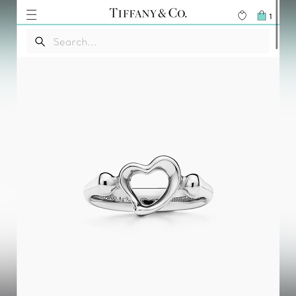 Tiffany & Co. Open Heart Ring